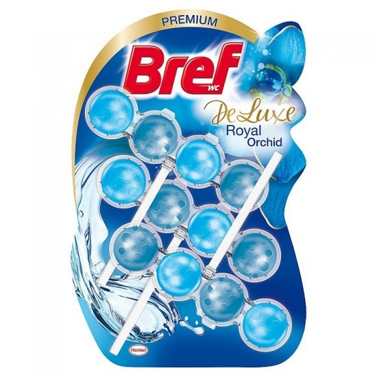 BREF DeLuxe tuhý WC blok Royal Orchid 3x50g BREF DeLuxe tuhý WC blok Royal Orchid 3x50g