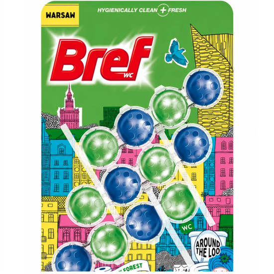 Bref Power Active Limited Edition 3x50g Around the Loo - Warsaw Bref Power Active Limited Edition 3x50g Around the Loo - Warsaw