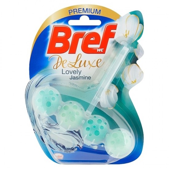 BREF DeLuxe pevný WC blok Lovely Jasmine 50g BREF DeLuxe pevný WC blok Lovely Jasmine 50g