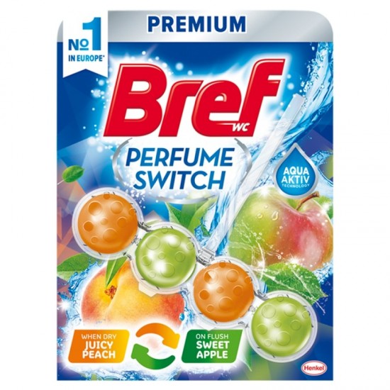 BREF WC blok Perfume Switch Peach & Apple 50g