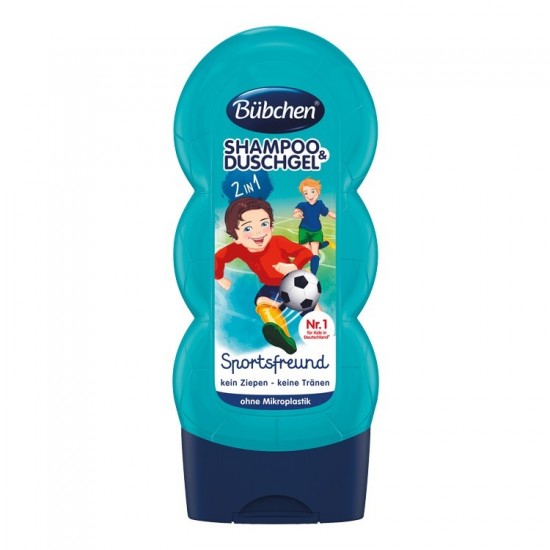 BÜBCHEN Kids Šampón a sprchový gél Malý futbalista 230ml