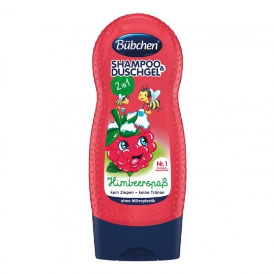 BÜBCHEN Kids šampón & sprchový gél Veselá malina 230ml BÜBCHEN Kids šampón & sprchový gél Veselá malina 230ml