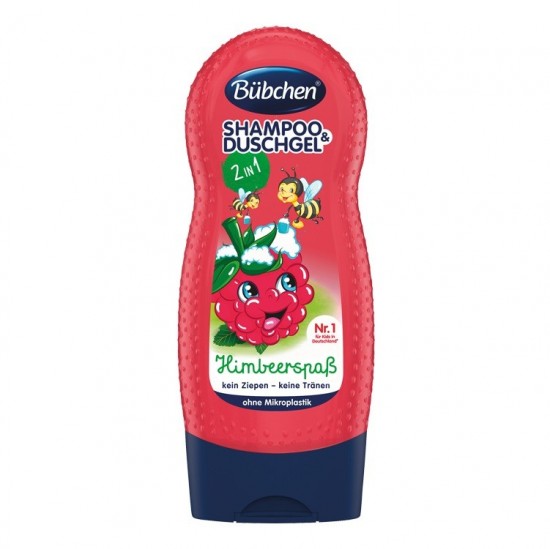 BÜBCHEN Kids šampón & sprchový gél Veselá malina 230ml