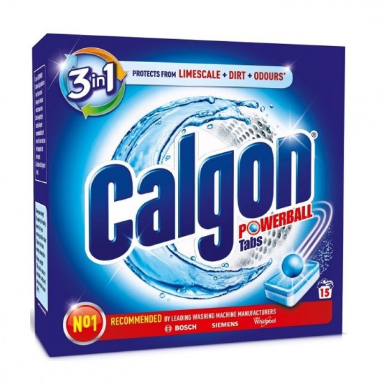 CALGON Powerball Tabs 3in1-tablety do práčky 195g - 15praní