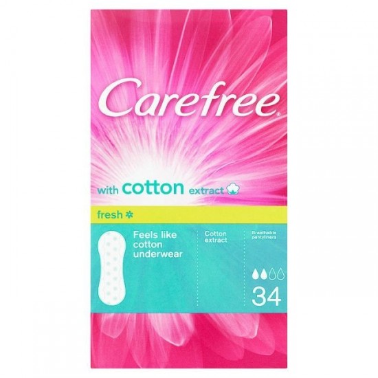CAREFREE Slipové vložky - Cotton 34ks