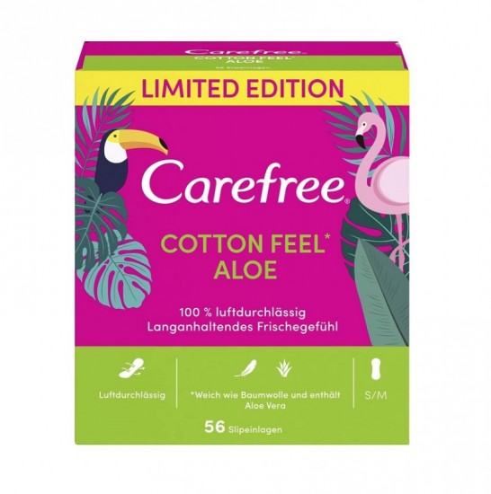 CAREFREE Slipové vložky - Cotton feel aloe 56ks CAREFREE Slipové vložky - Cotton feel aloe 56ks