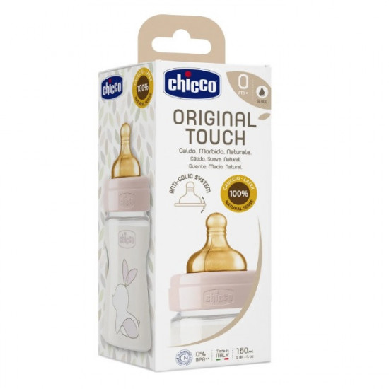 CHICCO Original Touch dojčenská fľaša Ružová 150 ml