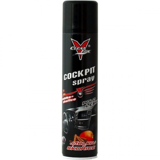 CLEAN FOX Cockpit spray Polo lesk - Jablko + Škorica 400ml