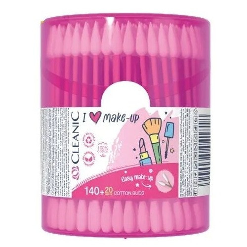 CLEANIC Kozmetické vatové tyčinky 140+20ks CLEANIC Kozmetické vatové tyčinky 140+20ks
