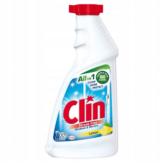CLIN Rozprašovač na okná a sklo - Lemon náhradná náplň 500ml CLIN Rozprašovač na okná a sklo - Lemon náhradná náplň 500ml