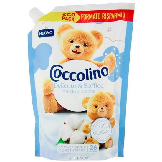 COCCOLINO aviváž Delicato & Soffice 600ml 26 praní náhradná náplň