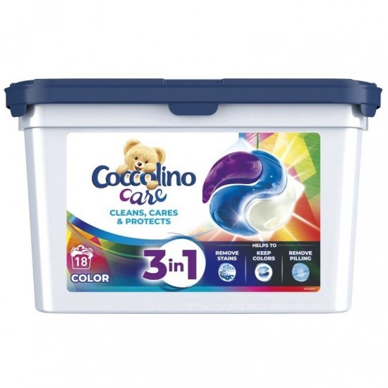 COCCOLINO Care Pracie kapsuly 3v1 Color - 18ks