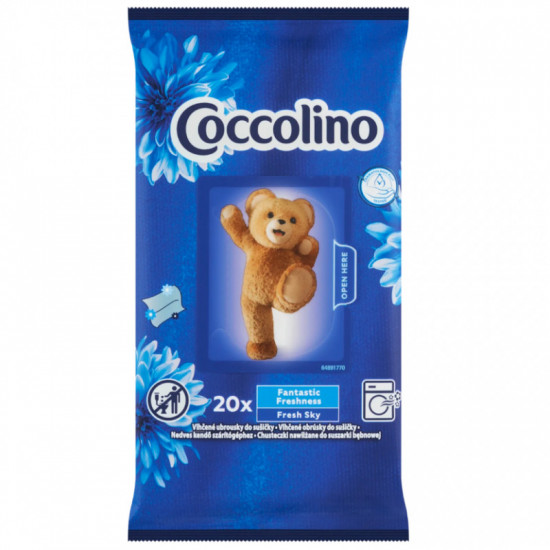 COCCOLINO vonné obrúsky do sušičky Fresh sky 20ks