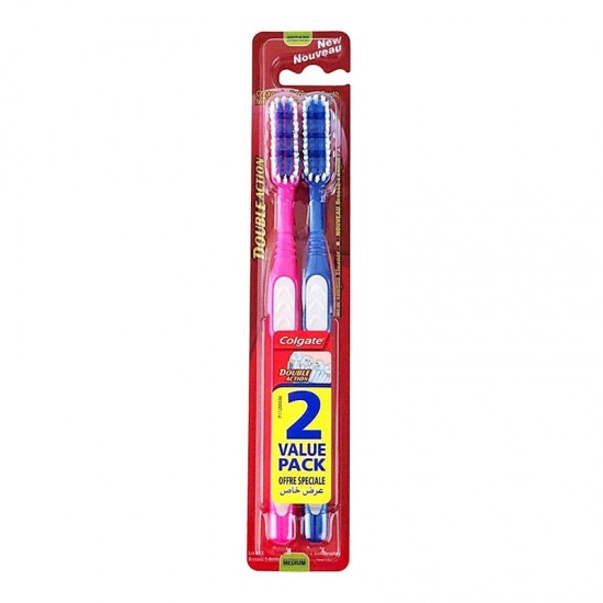 Colgate Zubná kefka Double Action Medium 2ks