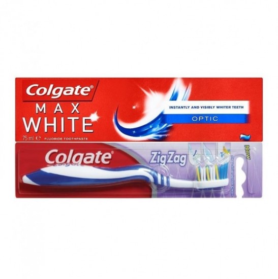 COLGATE Zubná pasta - Max White One Optic 75ml + zubná kefka Zig Zag
