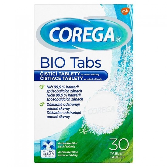 COREGA Antibakteriálne čistiace tablety 30ks