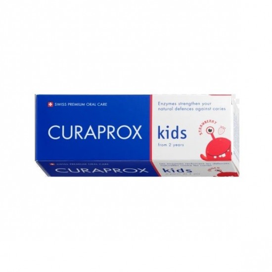 CURAPROX Kids zubná pasta vhodná od 2 rokov - Jahodová príchuť 60ml