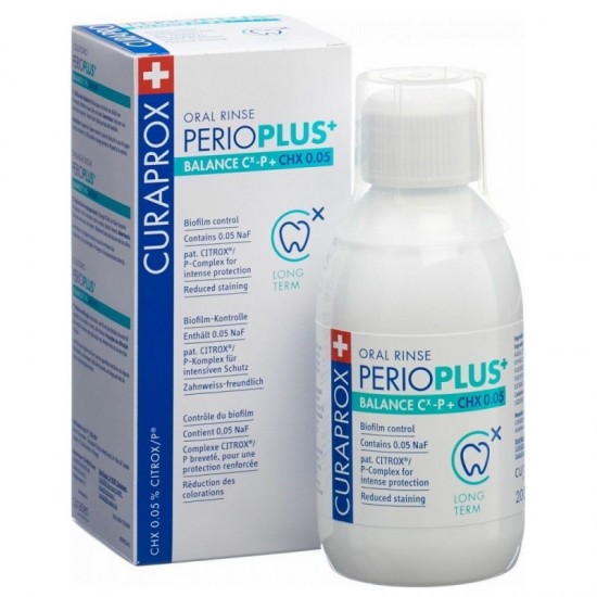 CURAPROX Ústna voda Perio Plus Balance Cx -P + CHX 0.05  200ml