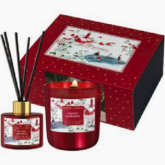 Darčeková sada Bartek Candles Holiday Happiness Sviečka a Difuzér