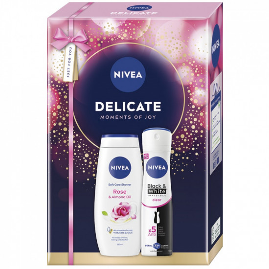 Darčeková sada NIVEA Delicate Sprchový gél 250ml, Deospray 150ml