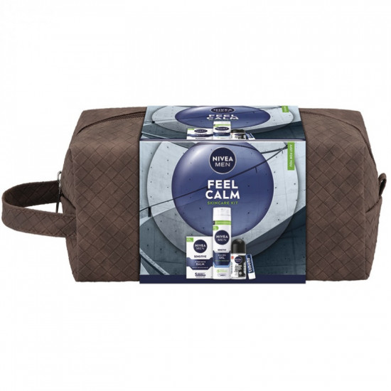 Darčeková sada NIVEA MEN Balzam 100ml, Gél na holenie 200ml, Roll-on 50ml, Labello 4,8g