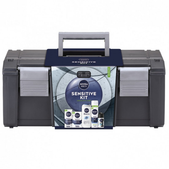 Darčeková sada NIVEA MEN Sprchový gél, Voda po holení, Gél na holenie, Krém, Roll-on