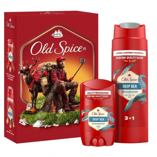 Darčeková sada Old Spice Deep Sea Sprchový gél 250ml, Deostick 50ml