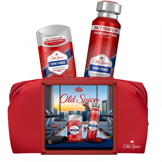 Darčeková sada Old Spice Sport Power Deostick 50ml, Deospray 150ml