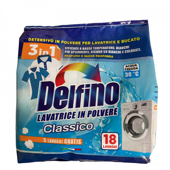 Delfino Prací prášok 900g CLASSIC 3in1 - 18 praní