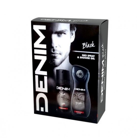 DENIM Darčekový set BLACK Sprchový gél 250ml + Deo spray 150ml