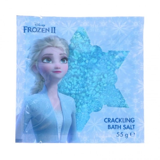 DISNEY Frozen II zábavné sáčky do kúpeľa s praskajúcou soľou 55g - Elsa
