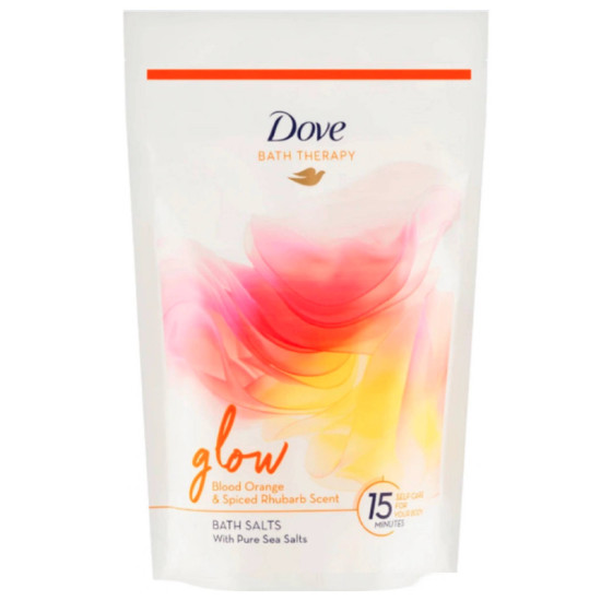 Dove Bath Therapy Glow soľ do kúpeľa Blood Orange & Spiced Rhubarb Scent 400g Dove Bath Therapy Glow soľ do kúpeľa Blood Orange & Spiced Rhubarb Scent 400g