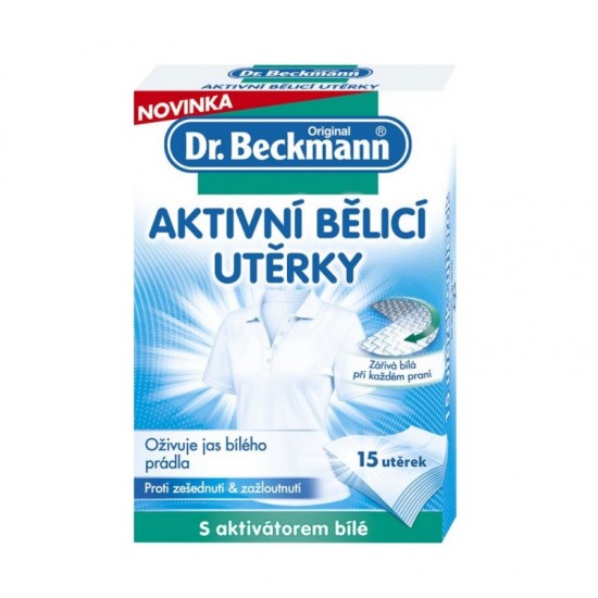DR. BECKMANN Aktívne bieliace utierky 15ks