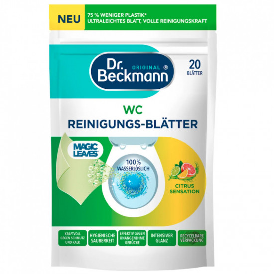 DR. BECKMANN Čistiace utierky na WC Citrus Sensation 20ks