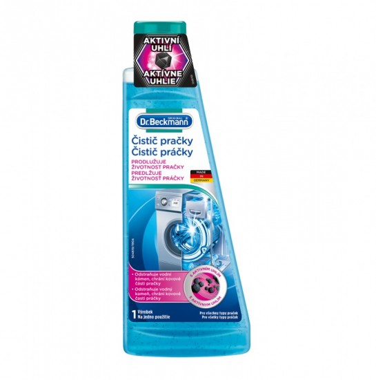 DR. BECKMANN Čistič práčky s aktívnym uhlím 250ml DR. BECKMANN Čistič práčky s aktívnym uhlím 250ml