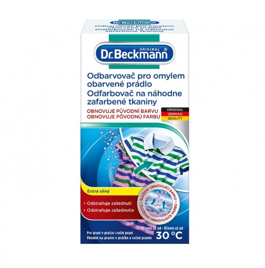 DR. BECKMANN Odfarbovač na náhodne zafarbené tkaniny 75g