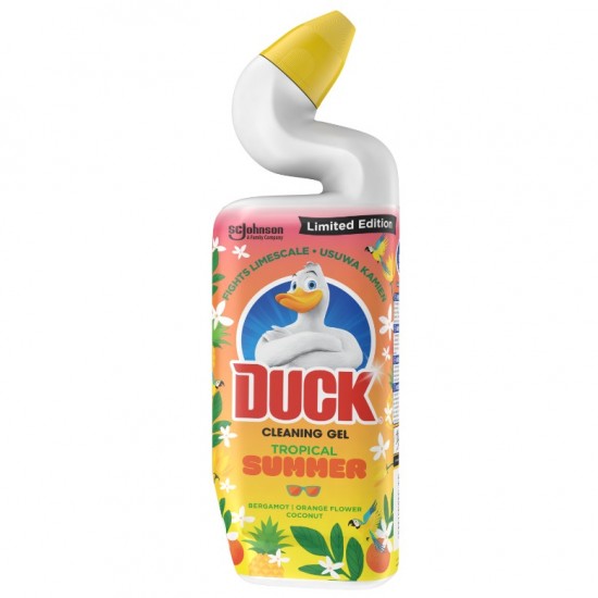 DUCK Cleaning gel Čistiaci a dezinfekčný prípravok na WC misu Tropical summer 750ml