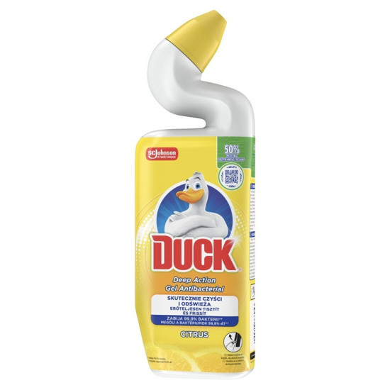 DUCK Deep Action Gél čistiaci a dezinfekčný prípravok na WC misu Citrus 750ml DUCK Deep Action Gél čistiaci a dezinfekčný prípravok na WC misu Citrus 750ml