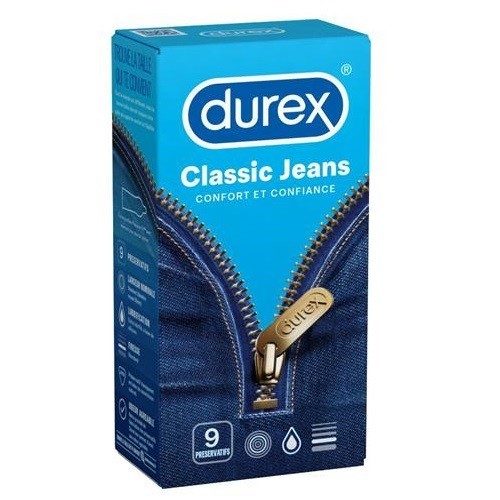 DUREX Kondómy - Classic Jeans 9ks