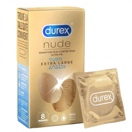 DUREX Kondómy - Nude Extra Large 8ks