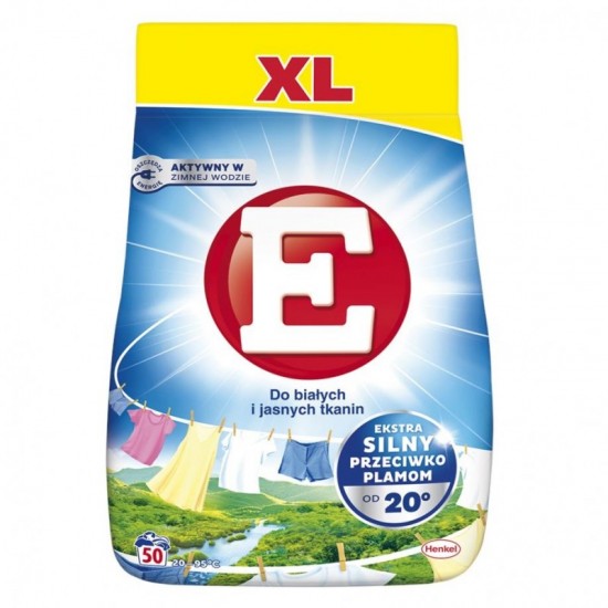 E Prací prášok White 3kg - 50 praní