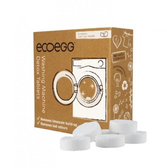 ECOEGG Detox tablety pre práčku, 6 tabliet