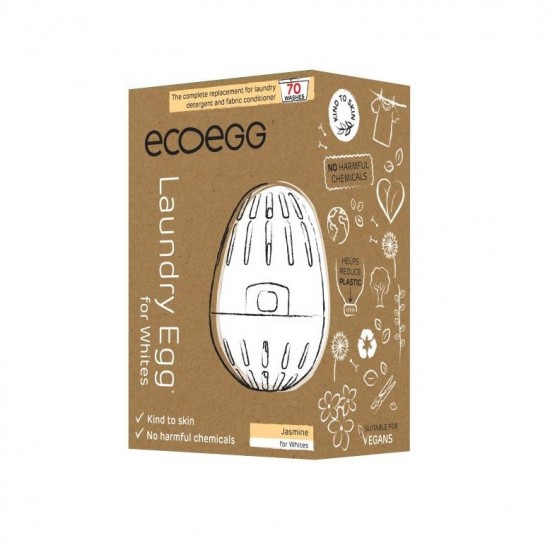 ECOEGG Pracie vajíčko na bielu bielizeň Jazmín, 70 praní