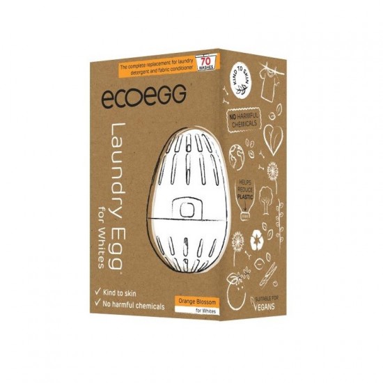 ECOEGG Pracie vajíčko na bielu bielizeň Pomaranč, 70 praní