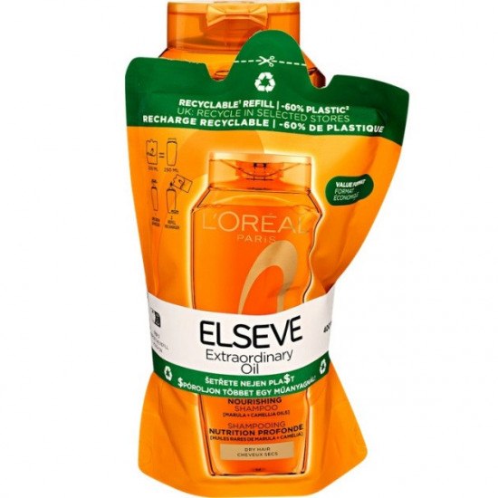Elséve šampón 400ml +náplň 250ml Extraordinary oil