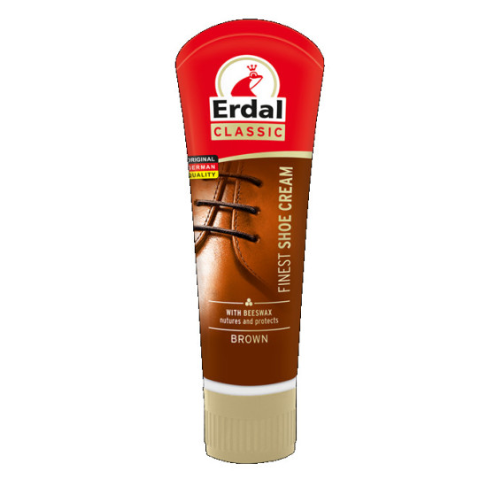 ERDAL krém na topánky 60ml Hnedá