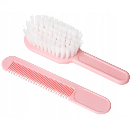 Eurostil hrebeň + kefa - detský, ružový