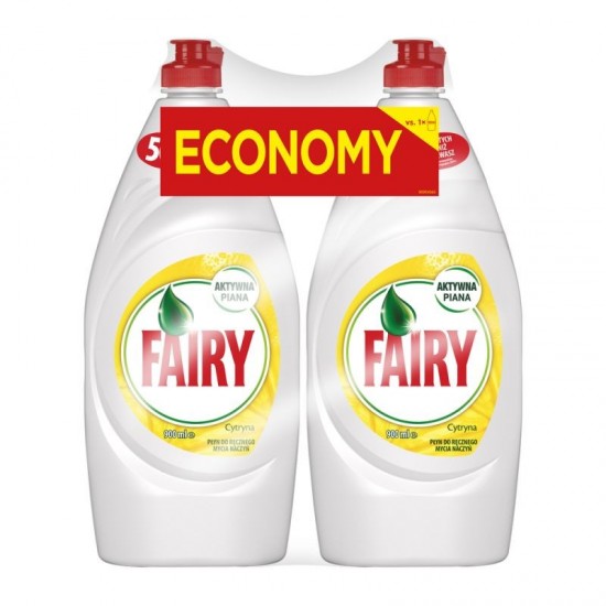 Fairy 2x900ml DUO pack Lemon
