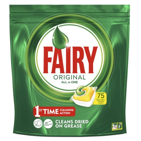 FAIRY Original All in One - kapsule do umývačky riadu Lemon 75ks