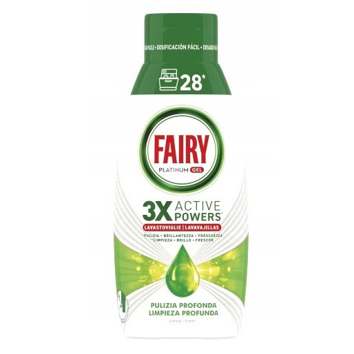 Fairy Platinum GEL - gél do umývačky riadu 504ml - 28 umytí Deep Clean - Lime Fairy Platinum GEL - gél do umývačky riadu 504ml - 28 umytí Deep Clean - Lime